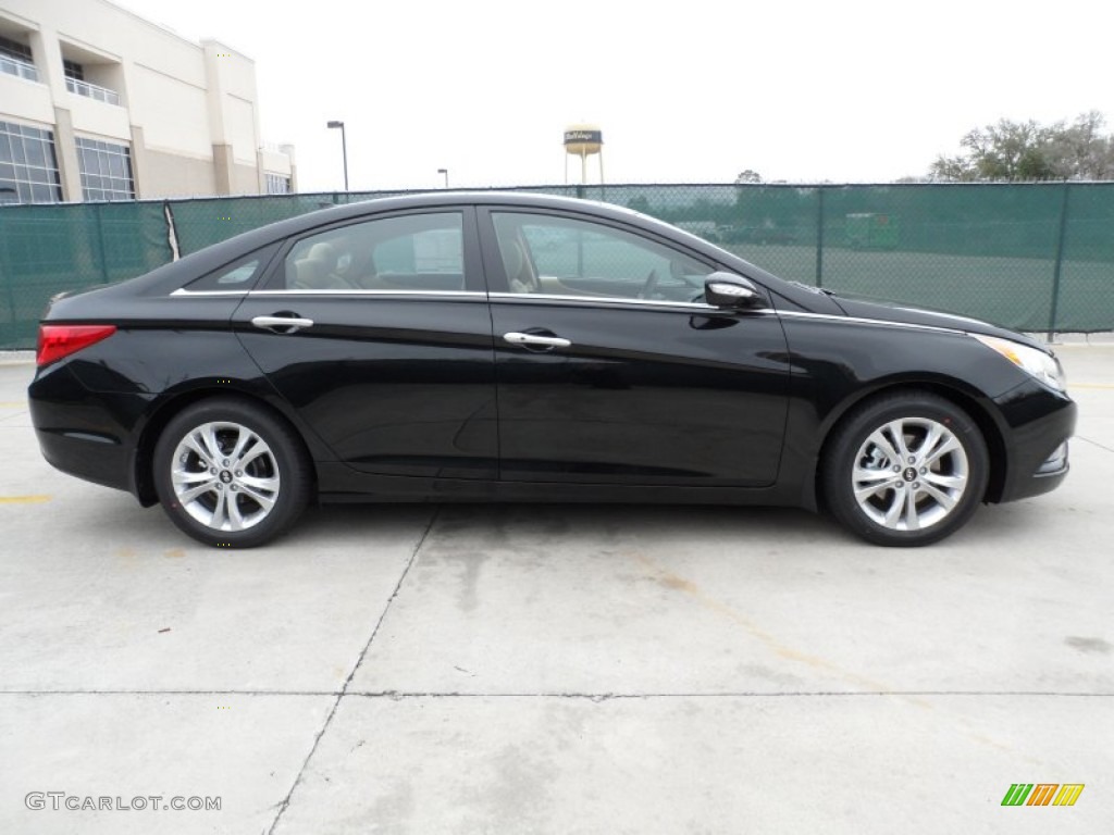 Midnight Black 2012 Hyundai Sonata Limited Exterior Photo #61284896