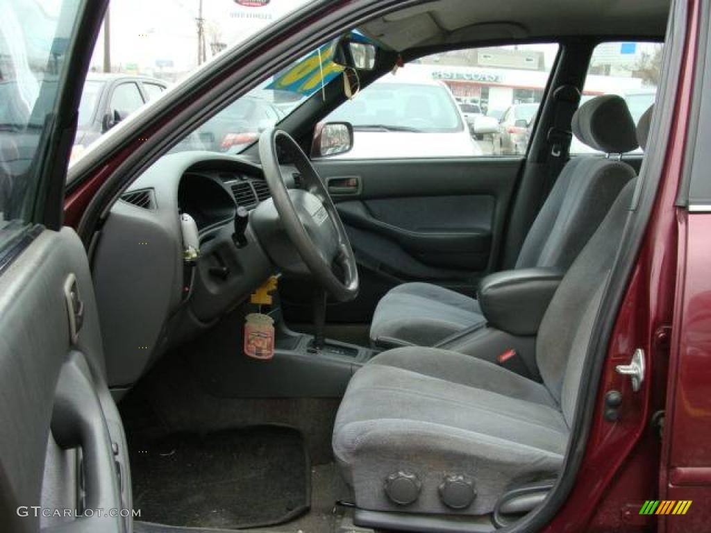 1996 Camry LE Sedan - Ruby Red Pearl / Gray photo #7