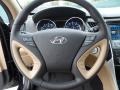 2012 Hyundai Sonata Camel Interior Steering Wheel Photo