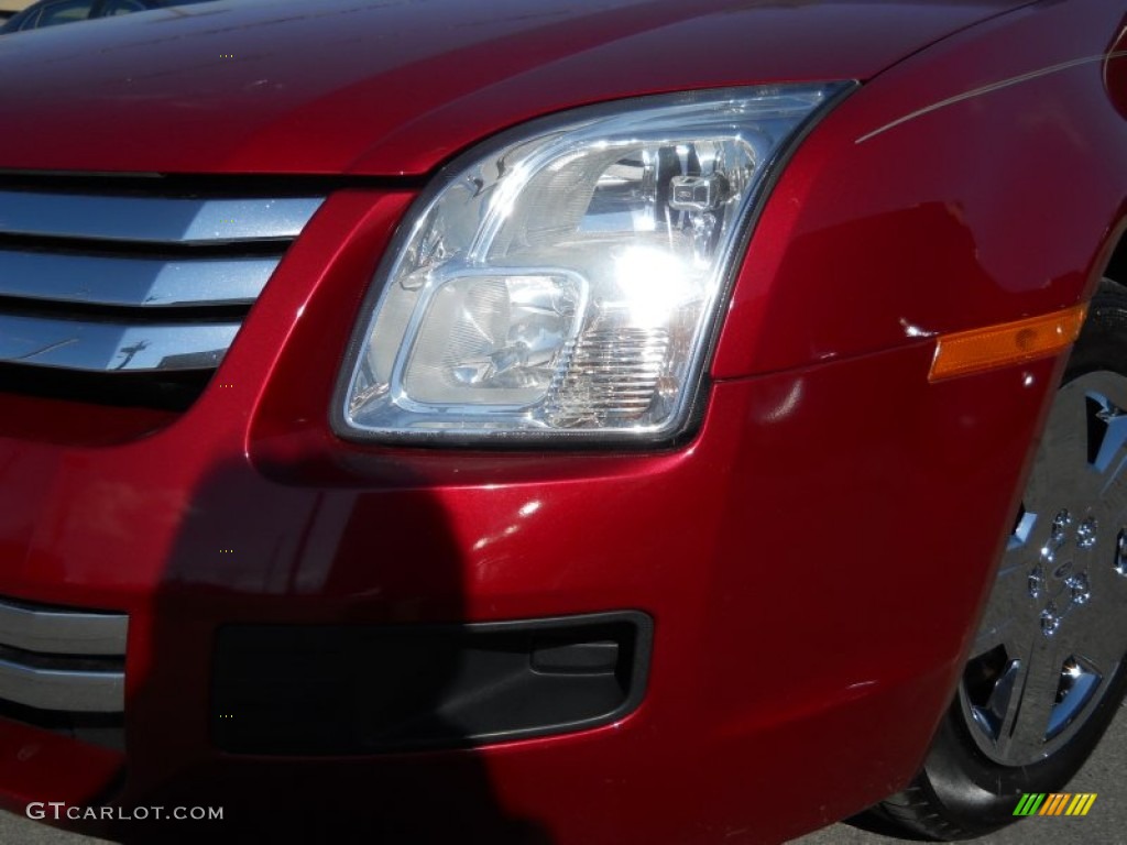 2008 Fusion S - Redfire Metallic / Camel photo #6