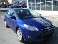 2012 Sonic Blue Metallic Ford Focus SE Sedan  photo #2