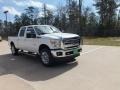 2012 White Platinum Metallic Tri-Coat Ford F250 Super Duty Lariat Crew Cab 4x4  photo #1