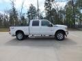 2012 White Platinum Metallic Tri-Coat Ford F250 Super Duty Lariat Crew Cab 4x4  photo #2