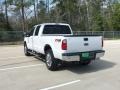 2012 White Platinum Metallic Tri-Coat Ford F250 Super Duty Lariat Crew Cab 4x4  photo #5