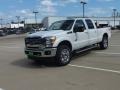2012 White Platinum Metallic Tri-Coat Ford F250 Super Duty Lariat Crew Cab 4x4  photo #7