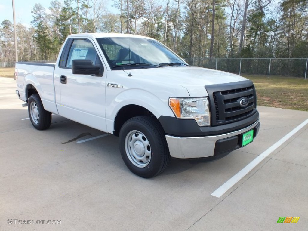 2012 F150 XL Regular Cab - Oxford White / Steel Gray photo #1