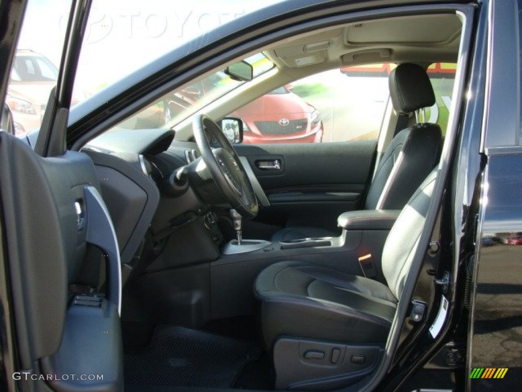 2011 Rogue SL AWD - Wicked Black / Black photo #7