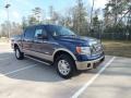 2012 Dark Blue Pearl Metallic Ford F150 Lariat SuperCrew 4x4  photo #1