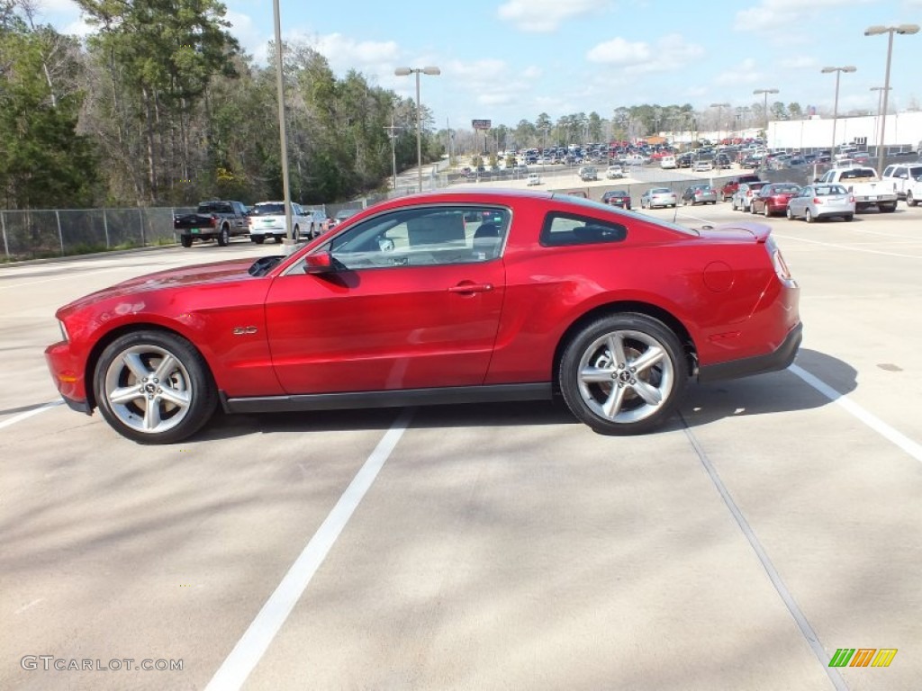Red Candy Metallic 2012 Ford Mustang GT Premium Coupe Exterior Photo #61292202