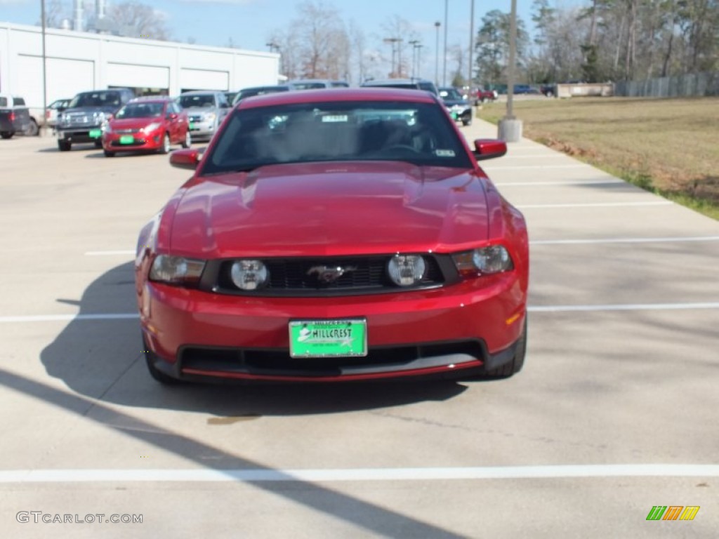 2012 Mustang GT Premium Coupe - Red Candy Metallic / Charcoal Black photo #8