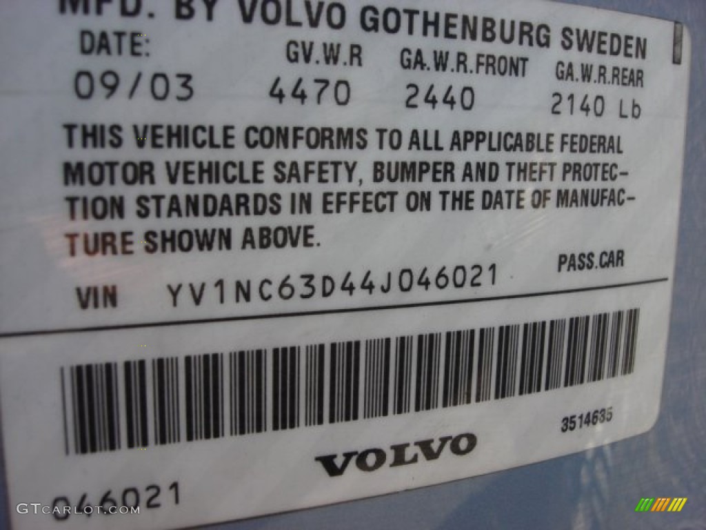 2004 C70 Low Pressure Turbo - Sky Blue Metallic / Silver photo #27