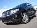 2011 Brilliant Black Crystal Pearl Jeep Grand Cherokee Overland 4x4  photo #1