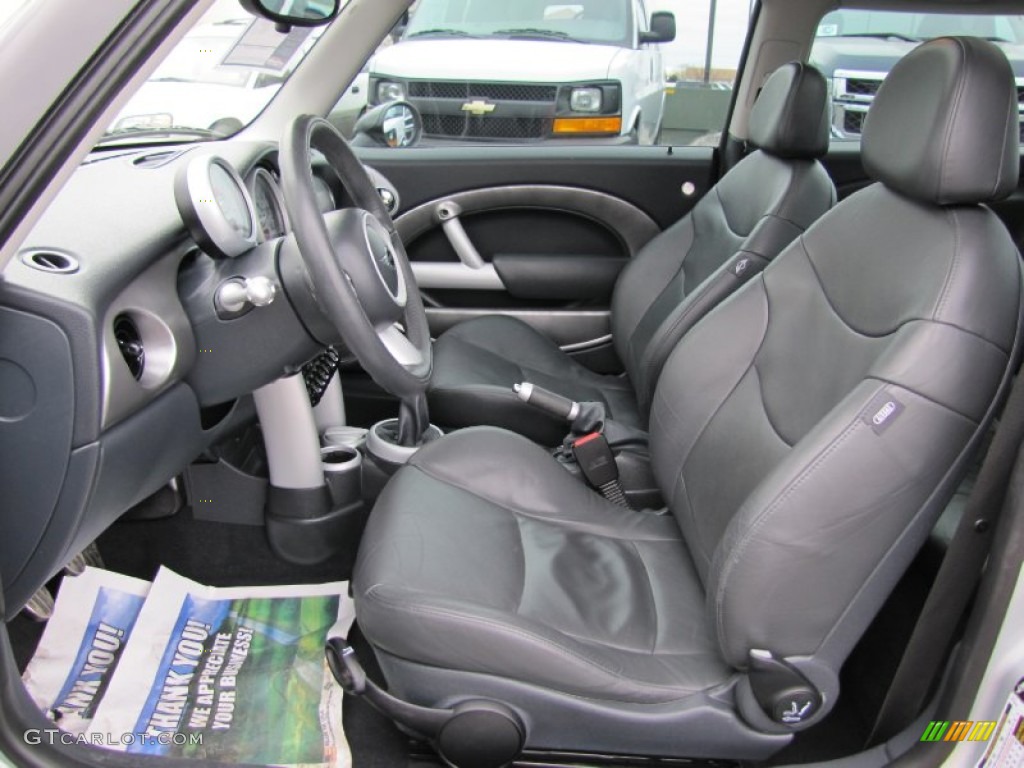 Panther Black Interior 2005 Mini Cooper S Hardtop Photo #61294438