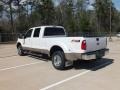 2012 White Platinum Metallic Tri-Coat Ford F350 Super Duty Lariat Crew Cab 4x4 Dually  photo #5