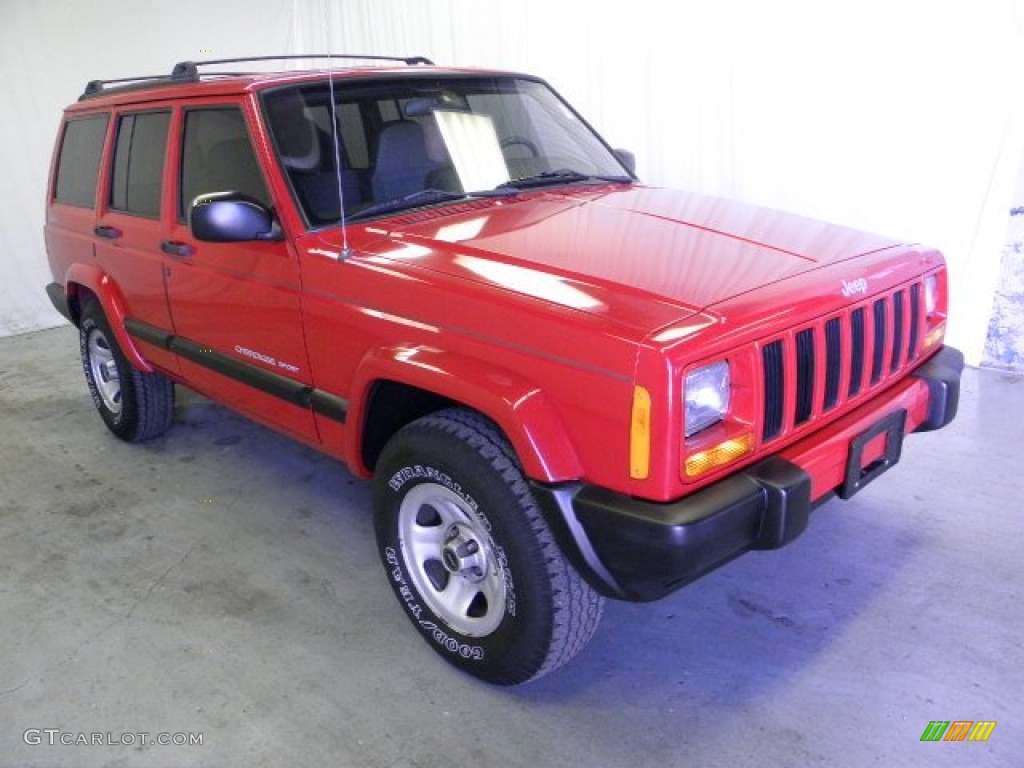 Flame Red Jeep Cherokee