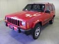 2001 Flame Red Jeep Cherokee Sport 4x4  photo #3