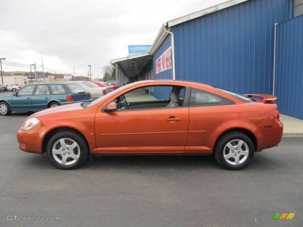 2007 Cobalt LT Coupe - Sunburst Orange Metallic / Gray photo #2