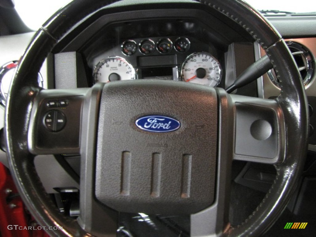 2008 F350 Super Duty FX4 Crew Cab 4x4 - Bright Red / Black photo #10