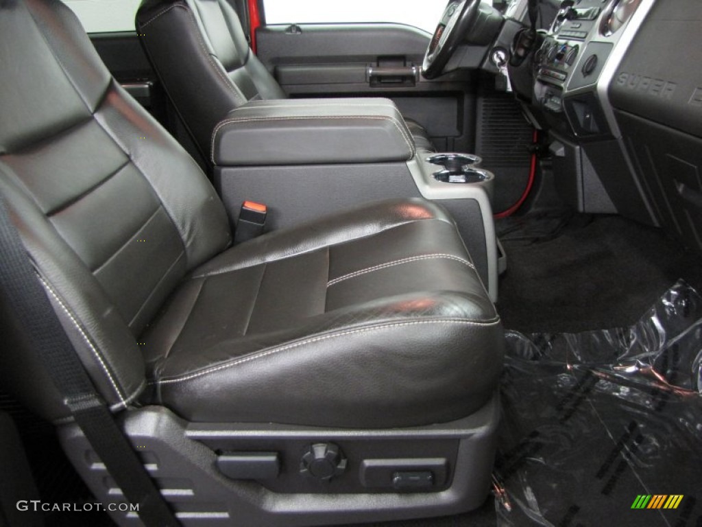2008 F350 Super Duty FX4 Crew Cab 4x4 - Bright Red / Black photo #20