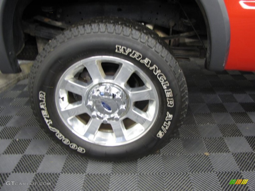 2008 F350 Super Duty FX4 Crew Cab 4x4 - Bright Red / Black photo #27