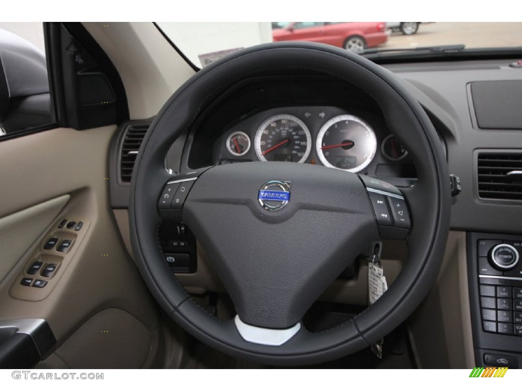 2013 Volvo XC90 3.2 Beige Steering Wheel Photo #61297304