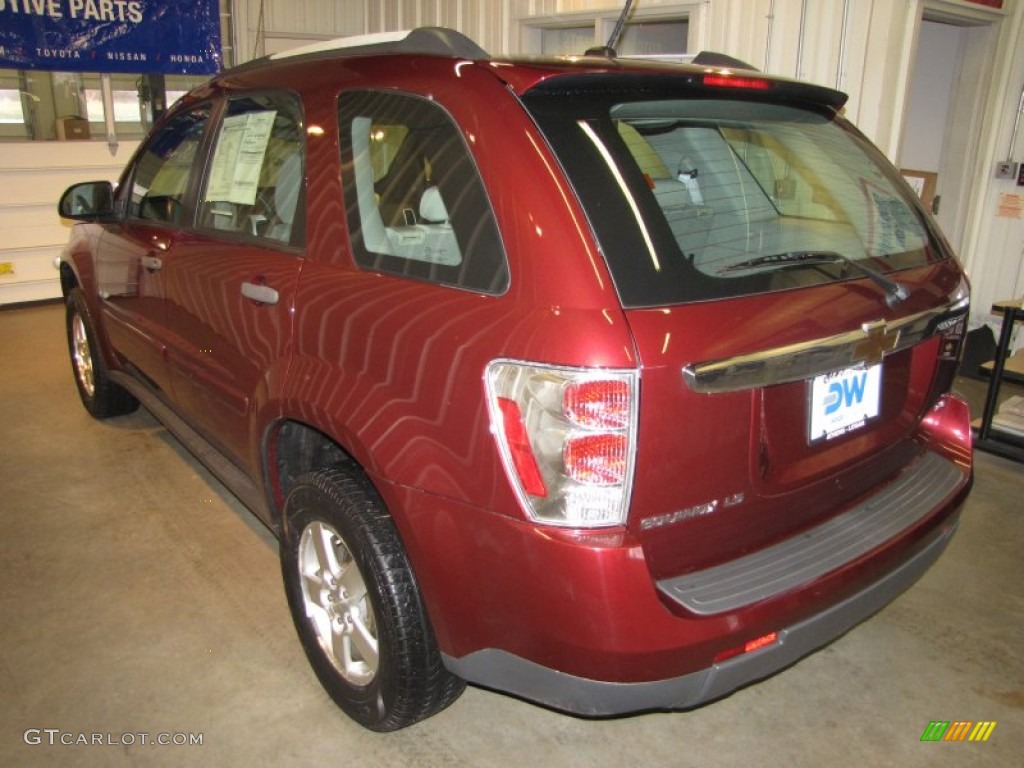 2007 Equinox LS AWD - Deep Ruby Metallic / Light Gray photo #3
