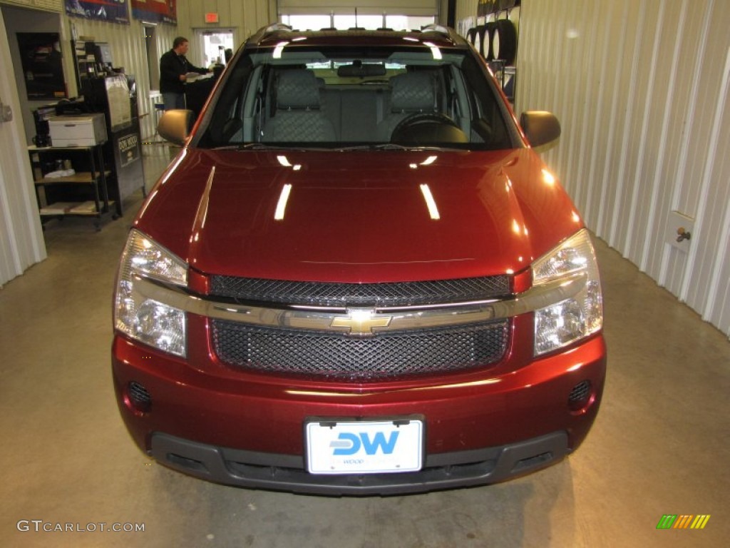 2007 Equinox LS AWD - Deep Ruby Metallic / Light Gray photo #5