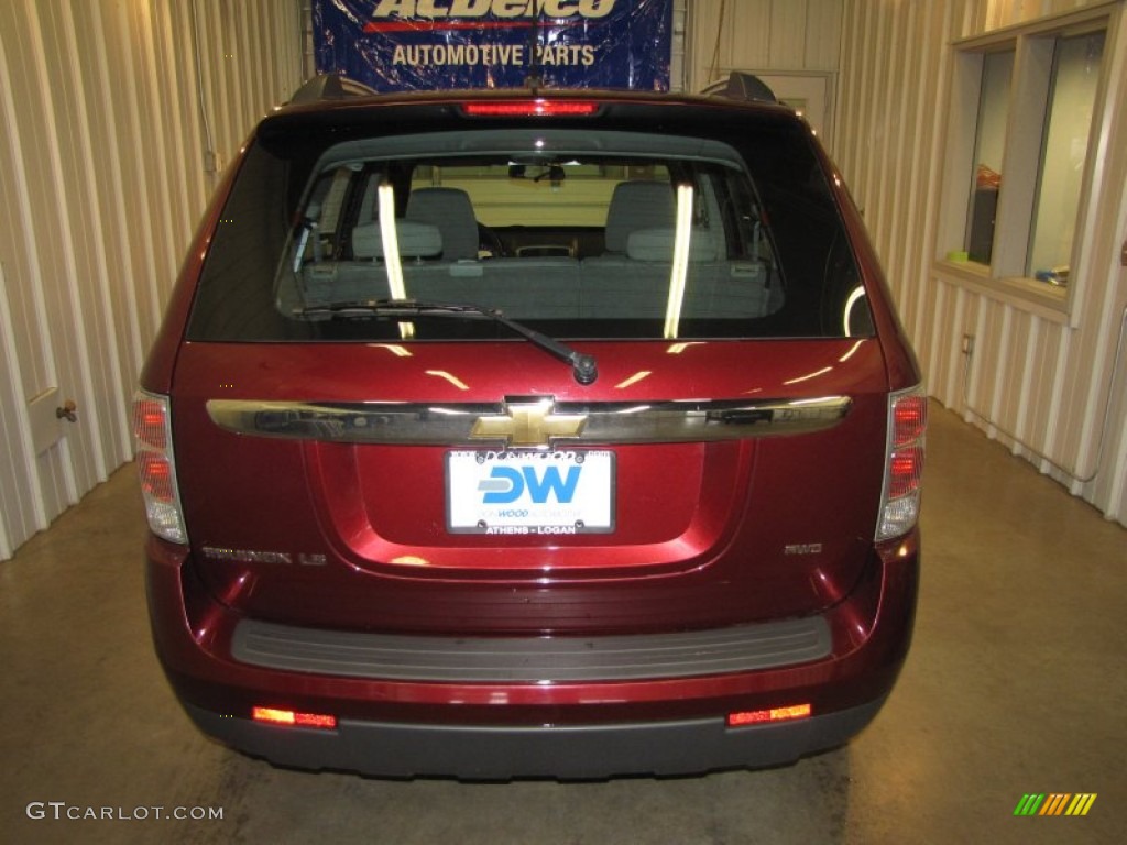 2007 Equinox LS AWD - Deep Ruby Metallic / Light Gray photo #6
