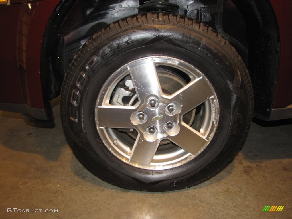 2007 Equinox LS AWD - Deep Ruby Metallic / Light Gray photo #10