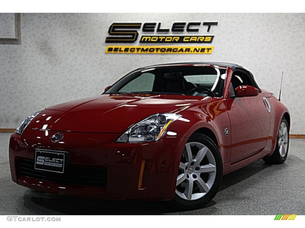 2004 350Z Touring Roadster - Redline / Carbon Black photo #1