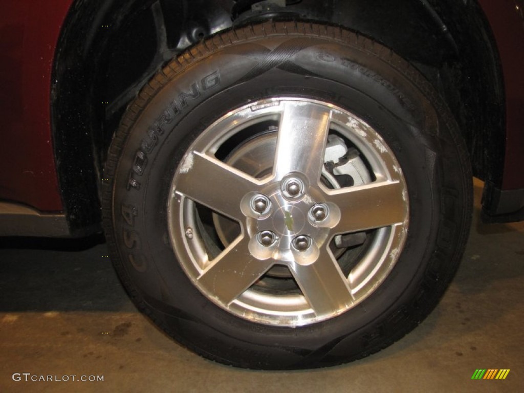 2007 Equinox LS AWD - Deep Ruby Metallic / Light Gray photo #13