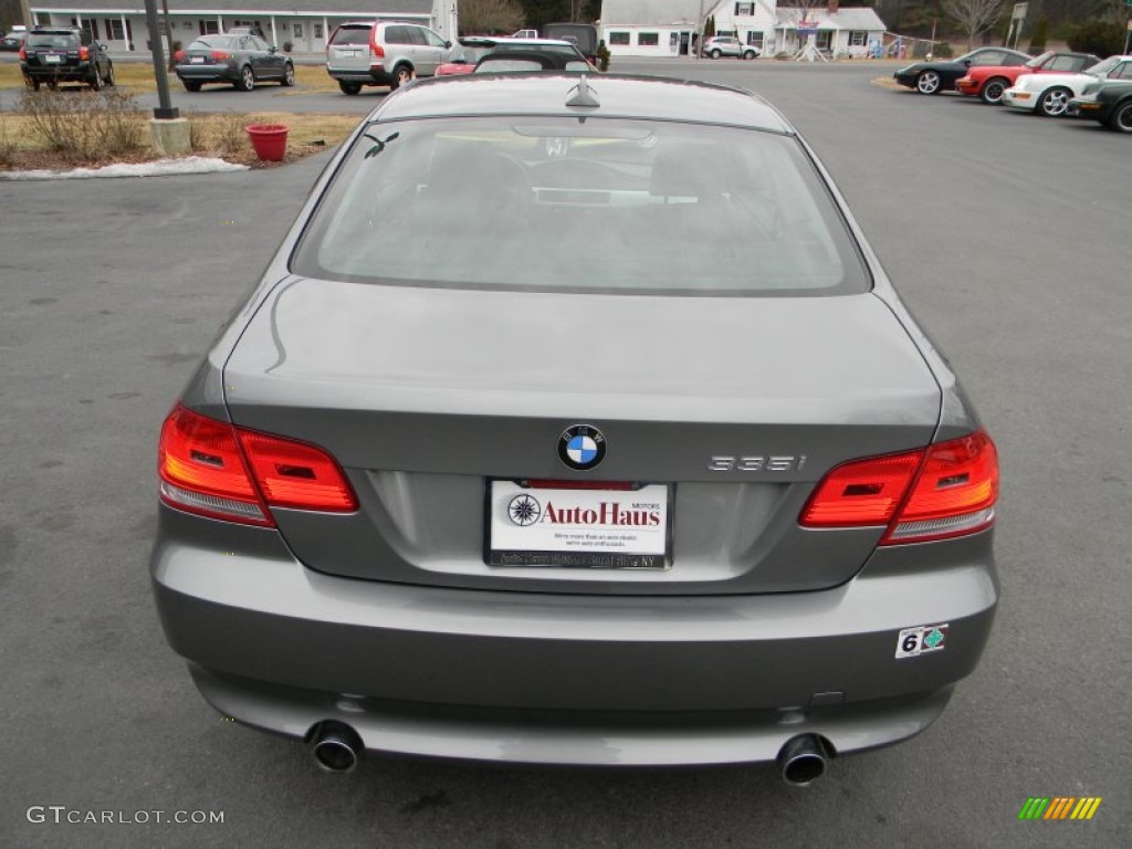 2009 3 Series 335i Coupe - Space Grey Metallic / Black photo #8