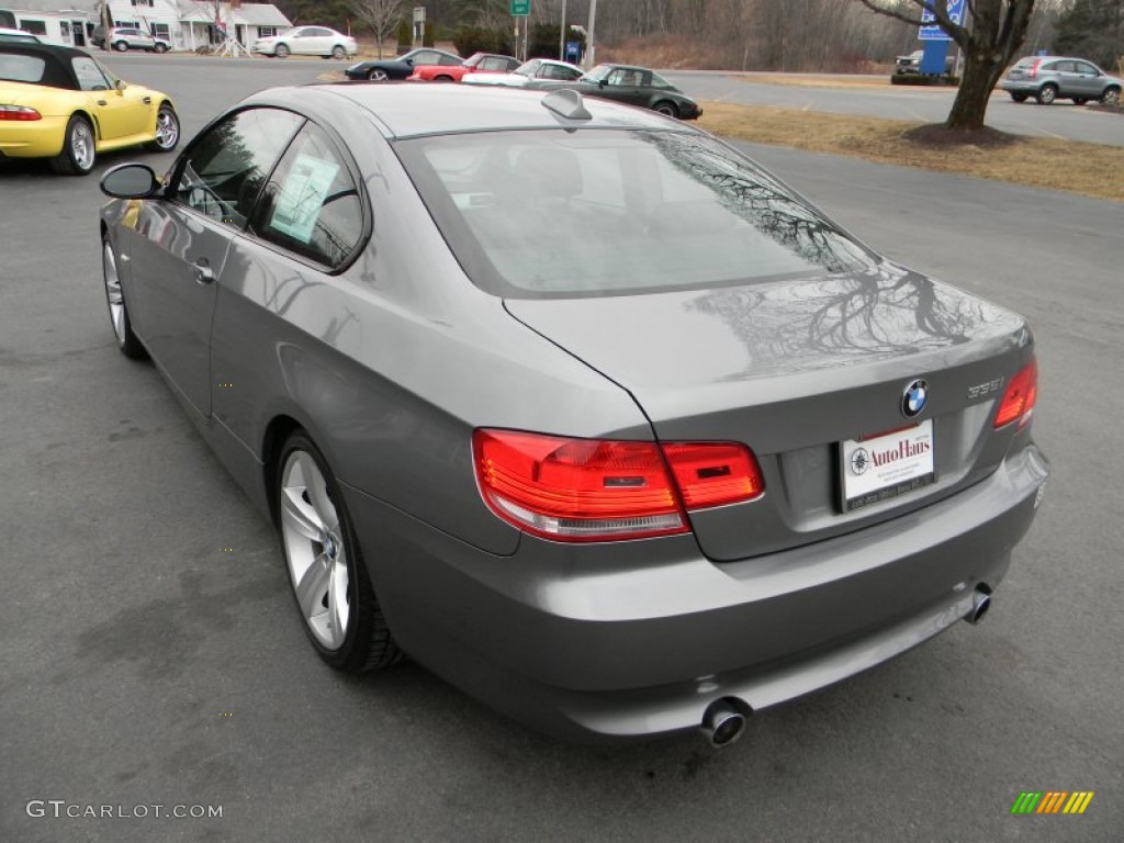 2009 3 Series 335i Coupe - Space Grey Metallic / Black photo #10