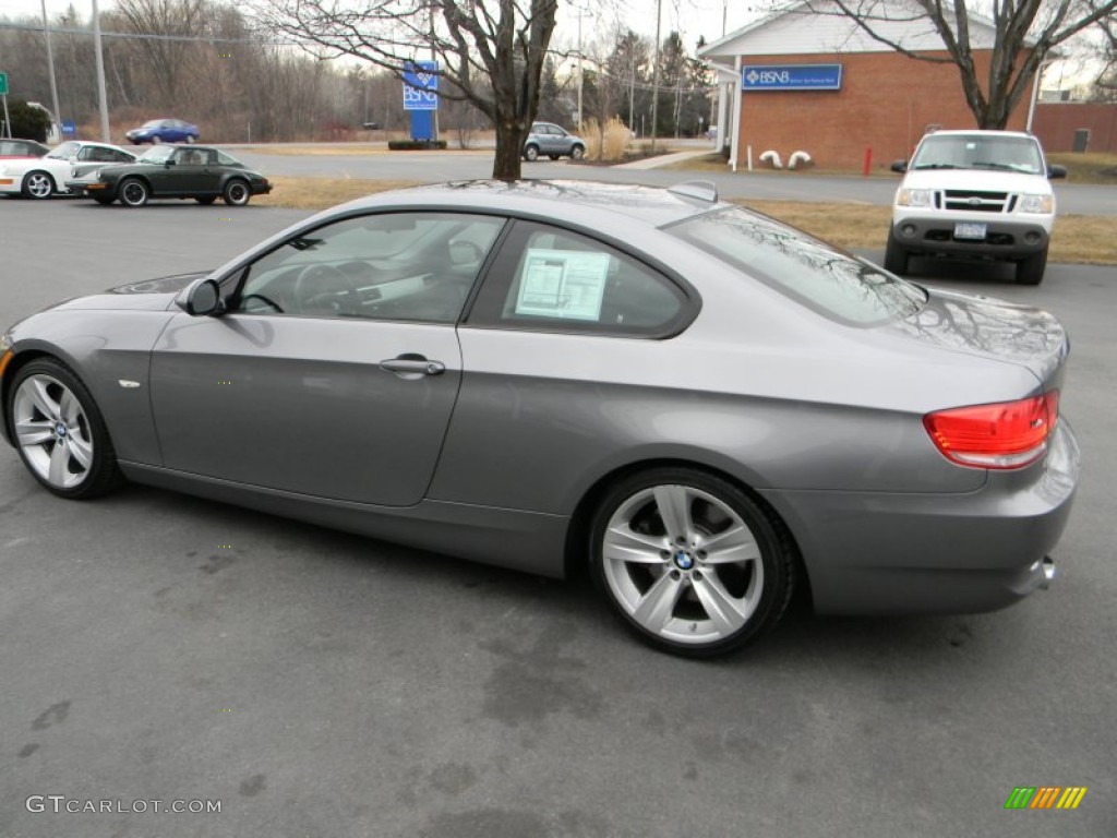 2009 3 Series 335i Coupe - Space Grey Metallic / Black photo #13