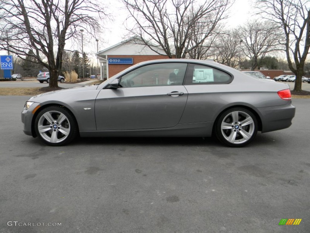 2009 3 Series 335i Coupe - Space Grey Metallic / Black photo #15