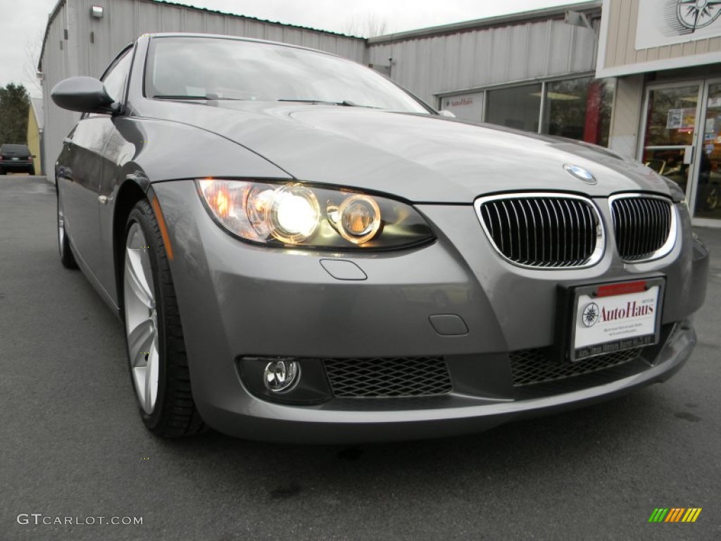 2009 3 Series 335i Coupe - Space Grey Metallic / Black photo #21