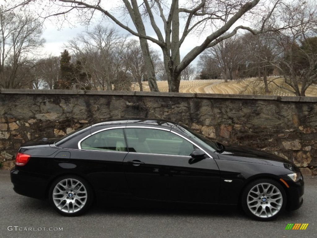 2007 3 Series 328i Convertible - Black Sapphire Metallic / Cream Beige photo #31