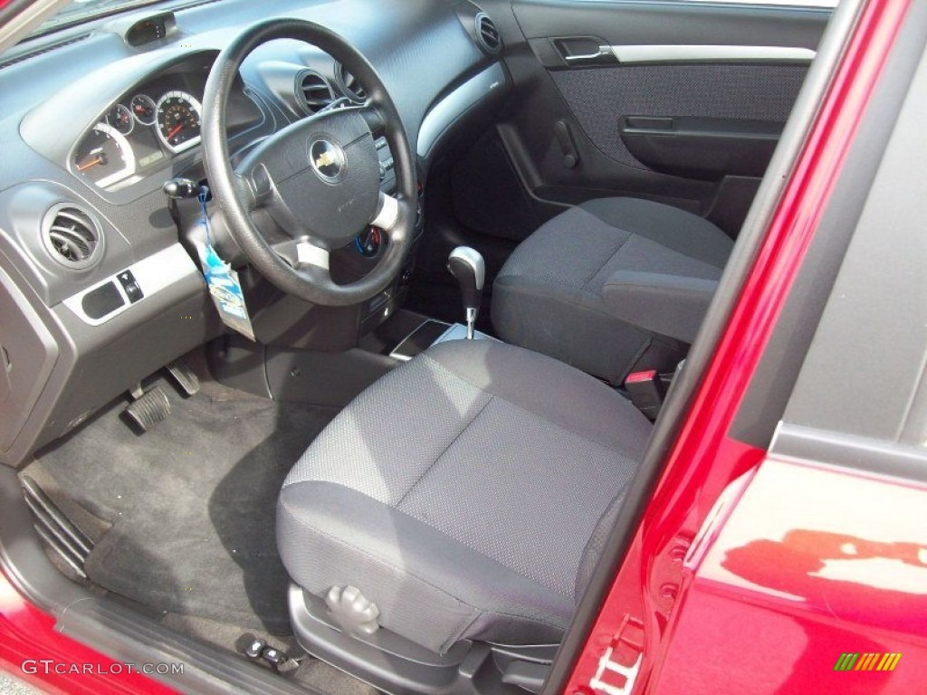 2010 Aveo LT Sedan - Sport Red / Charcoal photo #18