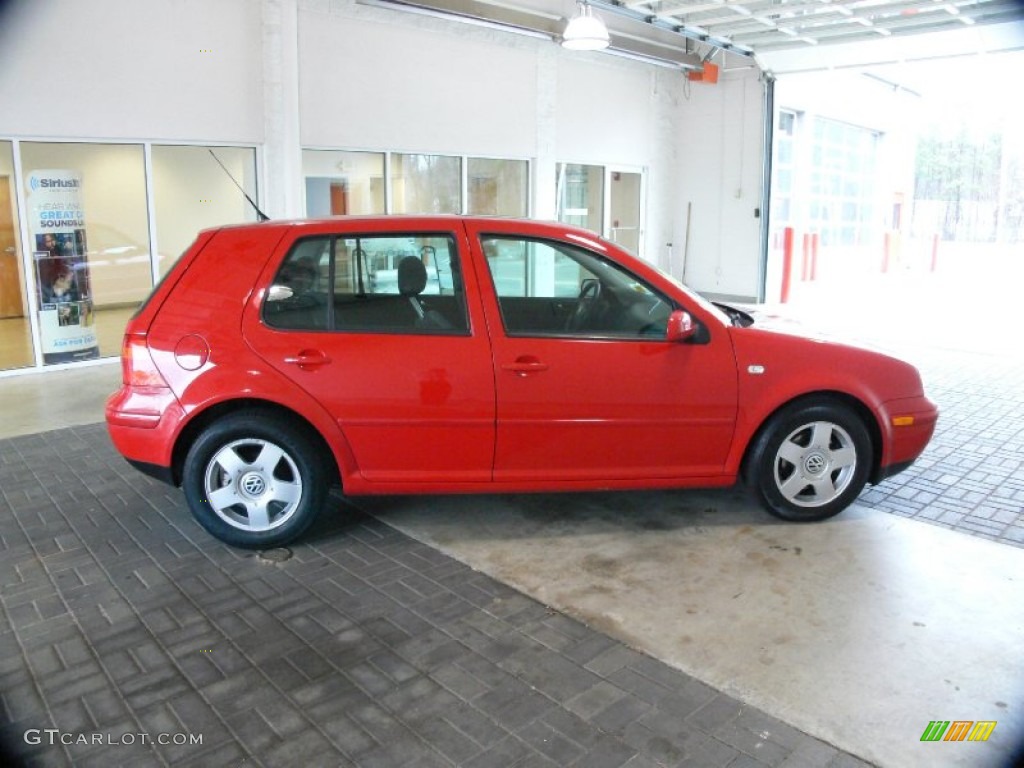 Tornado Red 2001 Volkswagen Golf GLS 4 Door Exterior Photo #61299888