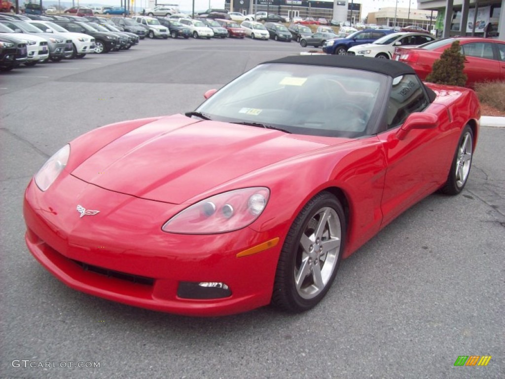 2005 Corvette Convertible - Precision Red / Ebony photo #1