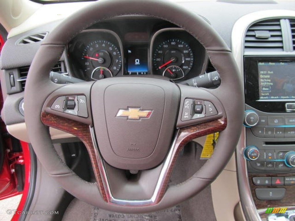 2013 Chevrolet Malibu ECO Cocoa/Light Neutral Steering Wheel Photo #61302210