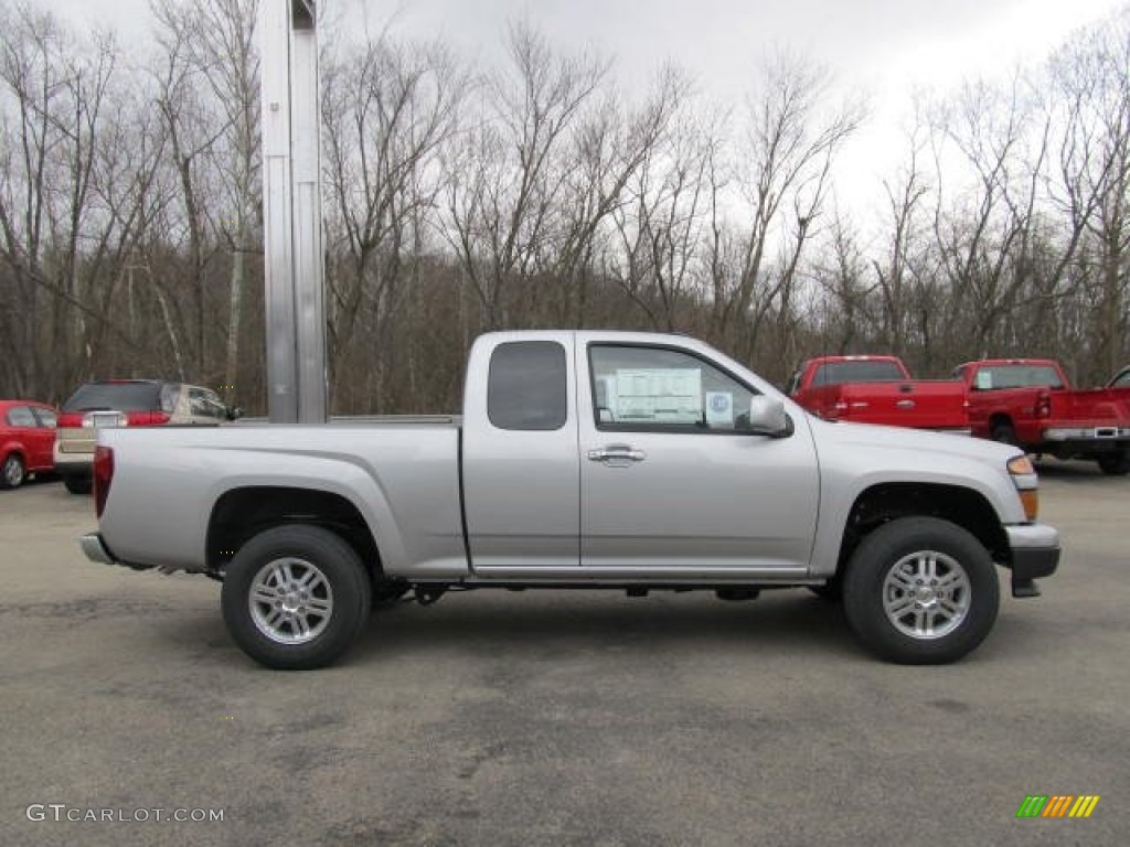 Sheer Silver Metallic 2012 Chevrolet Colorado LT Extended Cab 4x4 Exterior Photo #61302414
