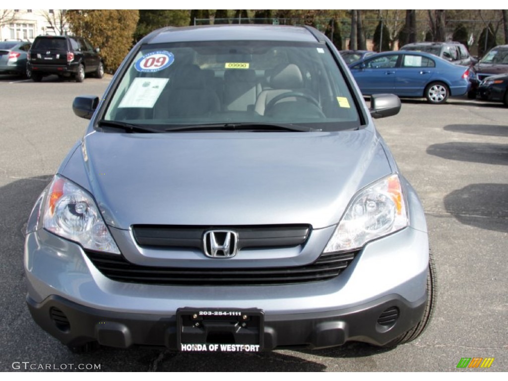 2009 CR-V LX 4WD - Glacier Blue Metallic / Gray photo #2