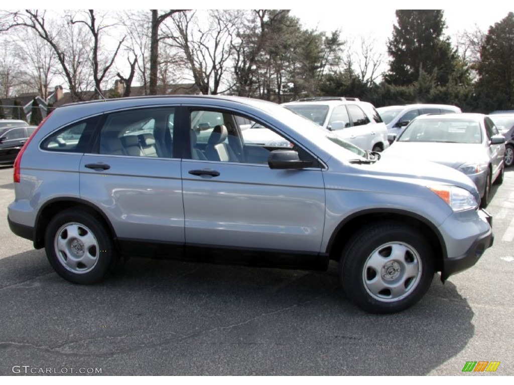 2009 CR-V LX 4WD - Glacier Blue Metallic / Gray photo #4