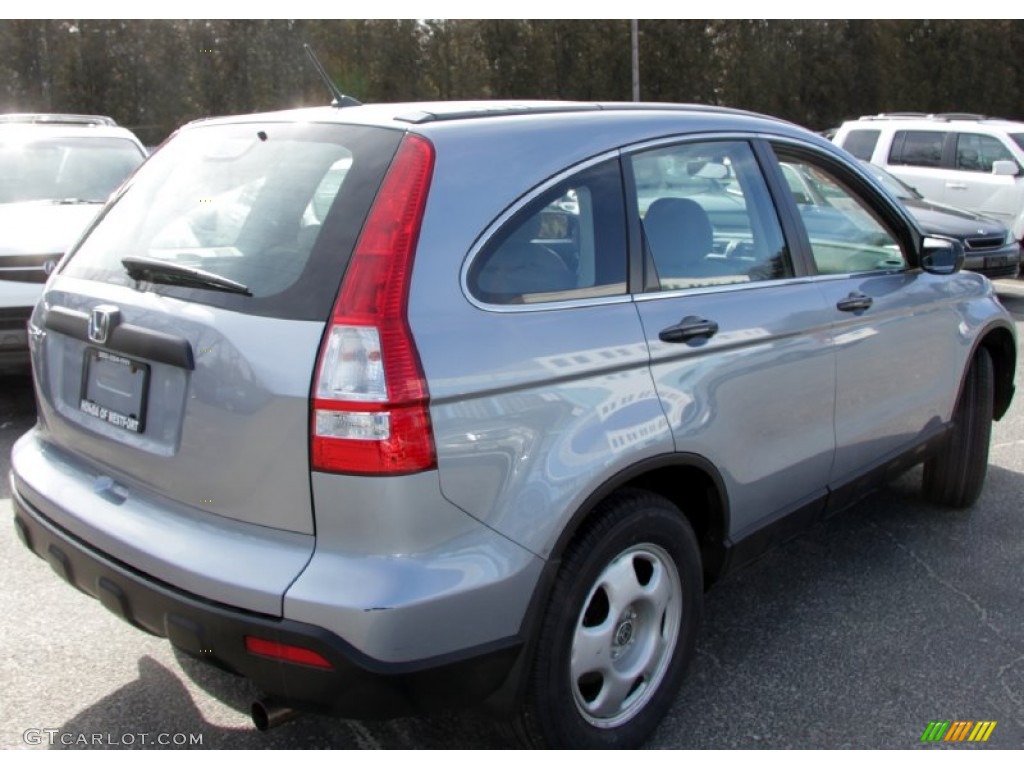 2009 CR-V LX 4WD - Glacier Blue Metallic / Gray photo #6