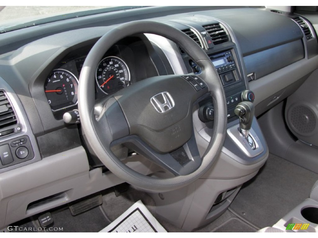 2009 CR-V LX 4WD - Glacier Blue Metallic / Gray photo #9