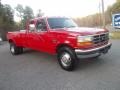 1997 Vermillion Red Ford F350 XLT Extended Cab Dually  photo #2