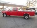 1997 Vermillion Red Ford F350 XLT Extended Cab Dually  photo #7
