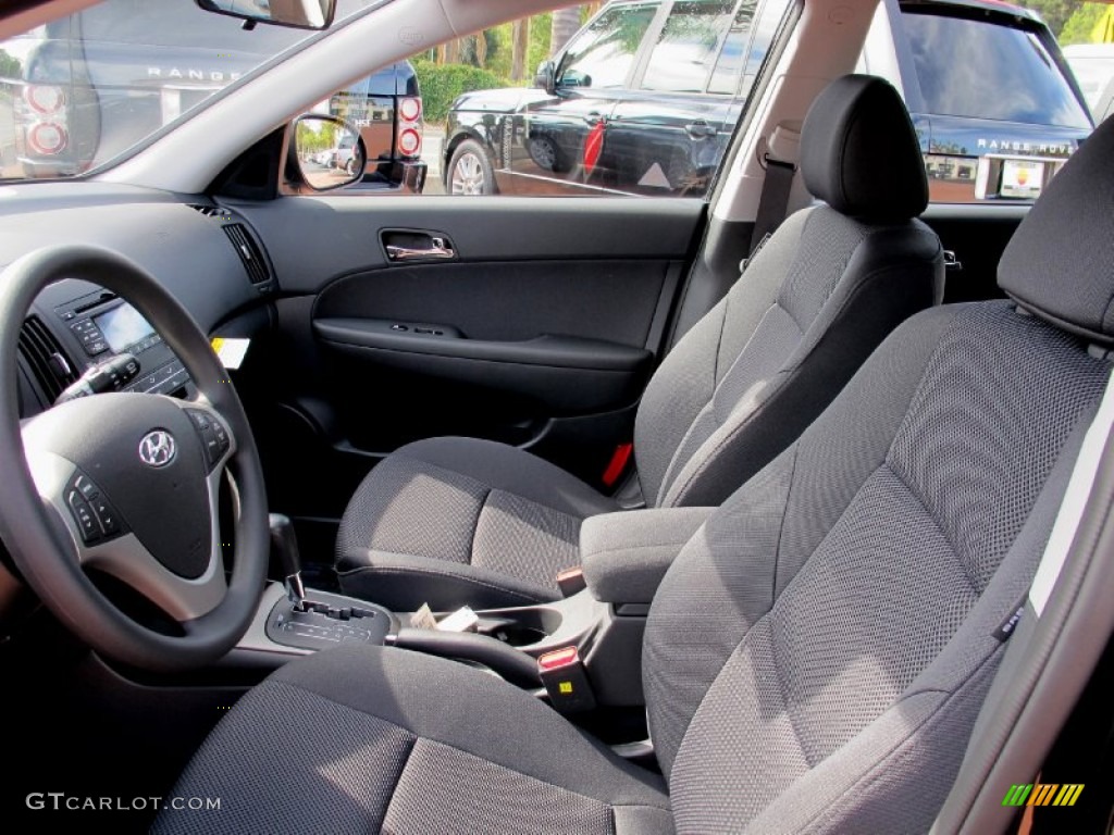 2012 Elantra GLS Touring - Midnight Black / Black photo #6