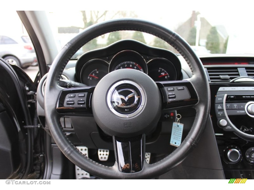 2009 Mazda RX-8 Sport Black Steering Wheel Photo #61306040